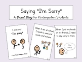 Saying Sorry Social Story for Kindergarten and Autism Students