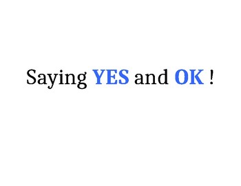 Preview of Saying Yes and OK Social Story