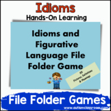 Sayings, Idioms and Figurative Language File Folder Game