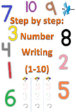 Step by Step Writing Numbers 1-10