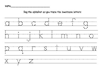 Scaffolded Alphabet Handwriting by Kim Hunt | TPT