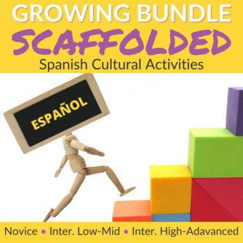 Preview of Scaffolded Cultural Activities GROWING Bundle - Spanish-speaking Countries