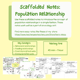 Scaffolded Doodle Notes: Population Relationships