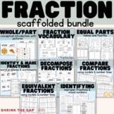 Scaffolded Fraction Bundle | 1st-4th Grade Differentiated 