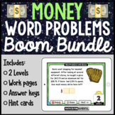 Scaffolded Money Word Problems | Boom™ Card Bundle (4.OA.A.3)