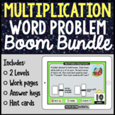 Scaffolded Multiplication Word Problem Boom™ Card Bundle (