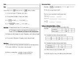 Scaffolded Notes on Rate, Unit Rate, Unit Price, Equivalen