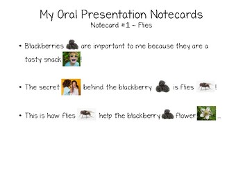 Preview of Scaffolded Pollinator Notecards -EL Education Grade 2- M3 Performance Task