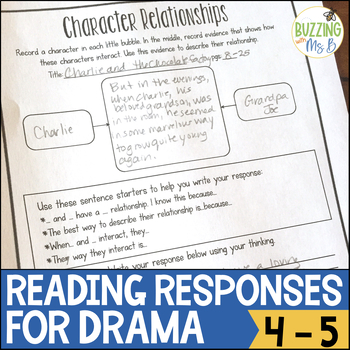 Preview of Reading Responses for Drama and Plays