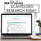 Scaffolded Research Essay Template, Writing Supports, Expl