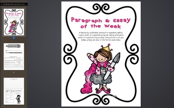 Preview of Scaffolded & STAAR-Aligned Expository Writing Piece of the Week