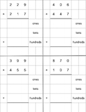 Scaffolded double and triple digit addition and subtraction