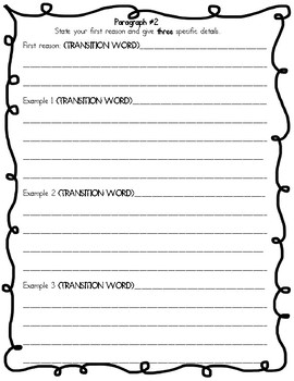 Scaffolding - Opinion Writing Graphic Organizer by Figueroa Teachers