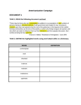 Preview of Scaffolding Primary Documents