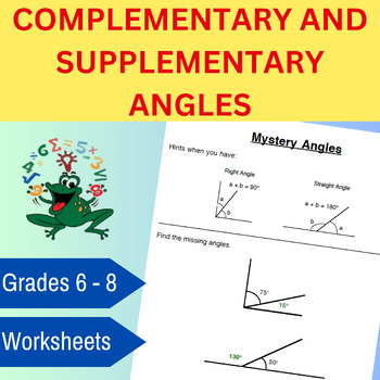 Preview of Complementary, Supplementary & Vertical Angles: A Scaffolded Hands-On Approach