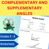 Complementary, Supplementary & Vertical Angles: A Scaffold