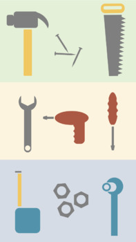 Preview of Scalable Customizable Tools Clip Art for PowerPoint