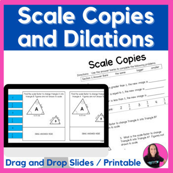Preview of Scale Copies, Scale Drawings, and Dilations Digital and Printable Activities