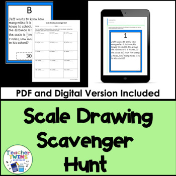 Preview of Scale Drawing Scavenger Hunt