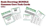 Scale Drawing Task Cards BUNDLE Proportion Common Core 7.G.1