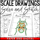 Scale Drawings Activity Solve and Sketch Workhseet