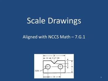 Preview of Scale Drawings Full Lesson Bundle - 7.G.1