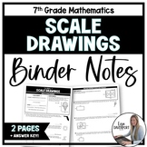 Scale Drawings Notes - 7th Grade Math Binder Notes