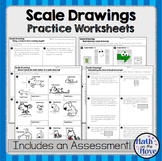 Scale Drawings - Practice Worksheets and Assessment (7.G.1)