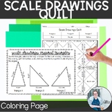 Scale Drawings Quilt Coloring Activity TEKS 7.5c Math Station