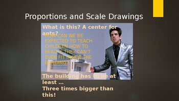 Preview of Scale Drawings and Proportions -PowerPoint (w/ free video) -Distance Learning