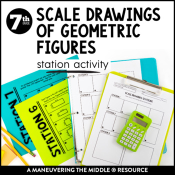 Preview of Scale Drawings of Geometric Figures Activity | Scale Factor Stations