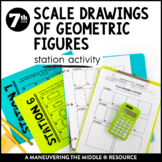 Scale Drawings of Geometric Figures Activity | Scale Facto