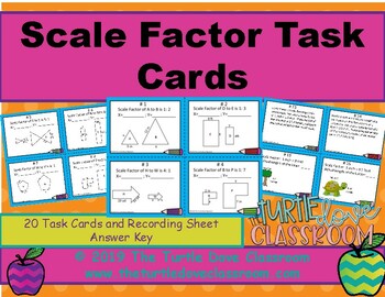 Preview of Scale Factor: Find the missing sides of similar figures
