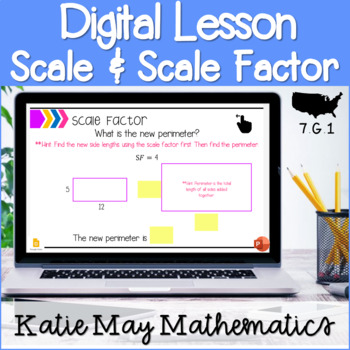 Preview of Scale Factor |  Interactive Lesson | 7.G.1