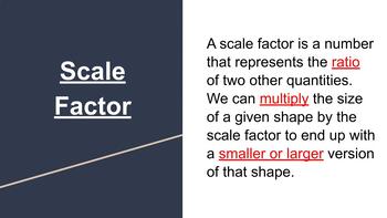 Scale Factor Math Notes and Slides by To Boldly Go | TPT