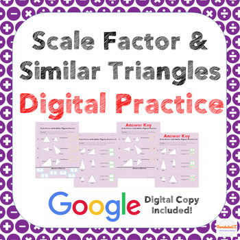 Preview of Scale Factor & Similar Triangles DIGITAL Activity (Distance Learning)