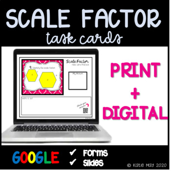 Preview of Scale Factor Task Cards * 7.G.1* Distance Learning