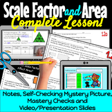 Scale Factor and Area - Mystery Picture, Video Notes and M