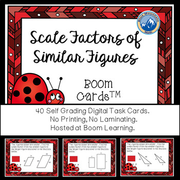 Preview of Scale Factor of Similar Figures Boom Cards--Digital Task Cards