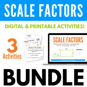 Preview of Scale Factors of Similar Figures Bundle Digital & Printable Activities