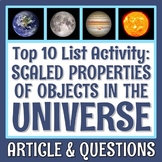 Scale Properties of Objects in Solar System Reading Articl