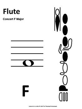 Preview of Scale Spell - Concert F-Natural (Worksheet and Test - Full Band)
