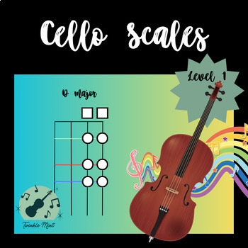 Preview of Scale Star Cello Level 1: First Position Scales