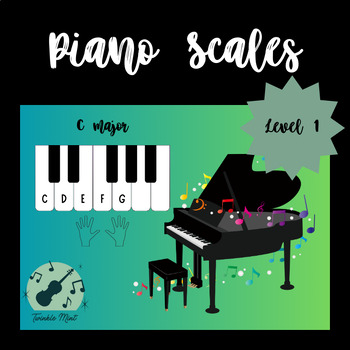 Preview of Scale Star Piano Level 1: Five Finger Scales (Hands Separate)