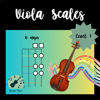 Preview of Scale Star Viola Level 1: First Position Scales