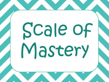 Preview of Scale of Mastery~ Chevrons