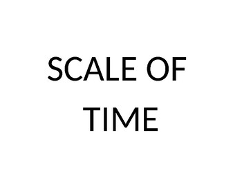 Preview of Scale of time printables