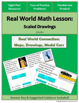 Preview of Scaled Drawings: Engaging 8 Part Lesson/Practice (Flexible Use!)