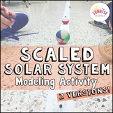 Scaled Solar System Activity: Relative Distances and Sizes