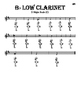 clarinet b flat scale